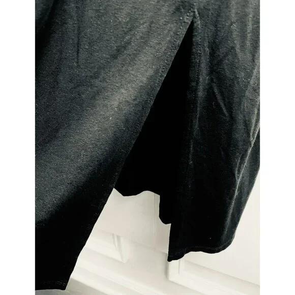 J Jill Wearever Collection Black Sleeveless Dress Large P Swing Pintuck Slit - Picture 4 of 6